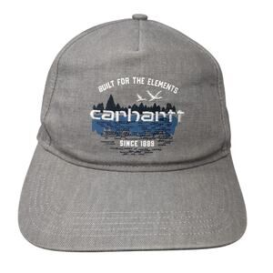 Carhartt Built For The Elements Snapback Hat Gray One Size Adjustable